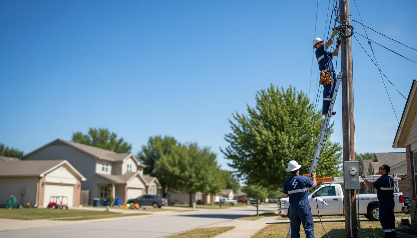 Residential electrician providing installation services in Mcintire, IA
